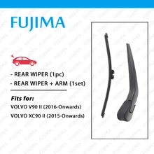 FUJIMA V90 Lâmina Traseira e Braço para VOLVO (2016-Em Diante) VOLVO XC90 (2015-Em Diante) de Volta Janela Windscreen Limpador Traseiro Braço