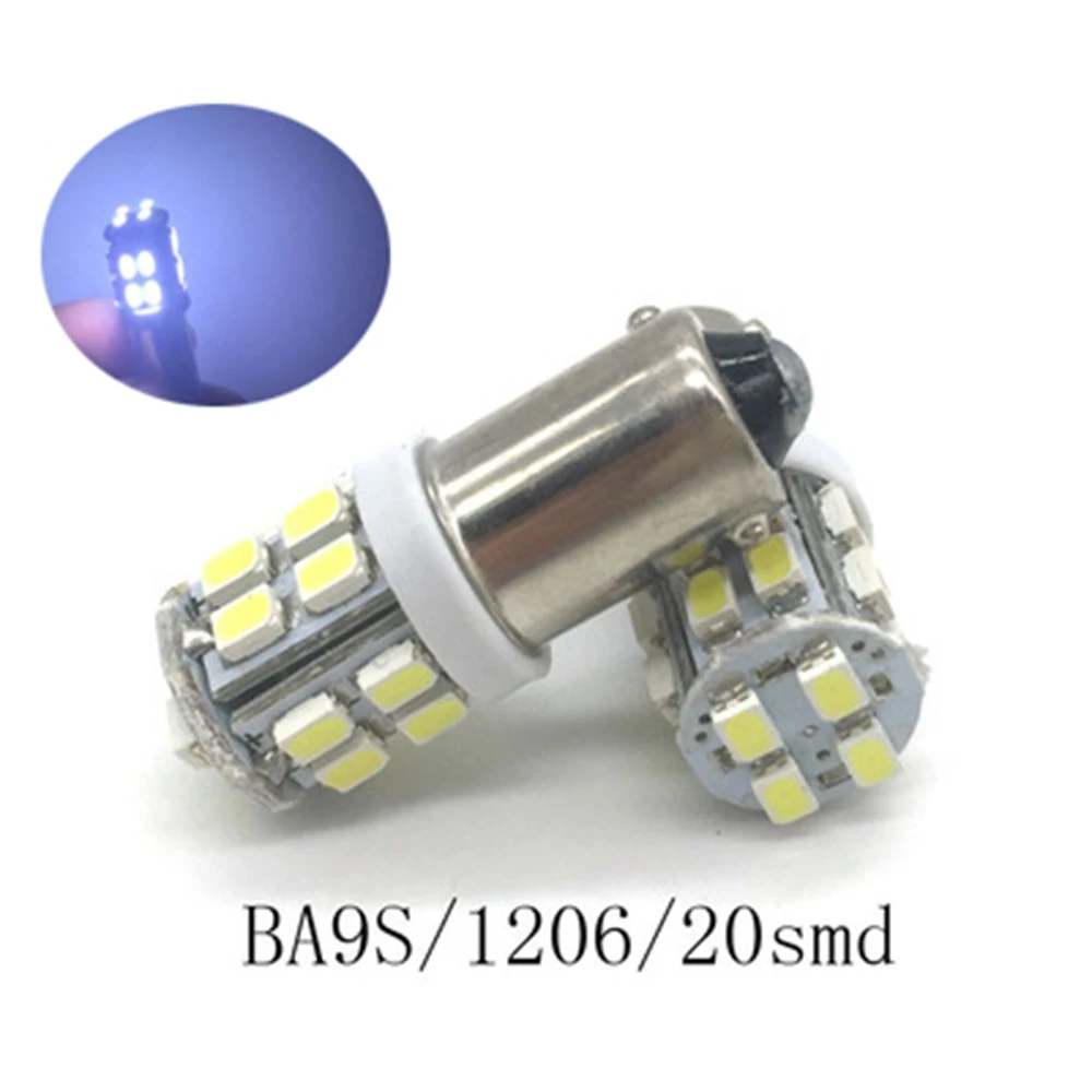 Светодиодсветодиодный лампа для автомобиля YSY BA9S 4 шт. 20 SMD 3020 1206 20SMD 12 В |