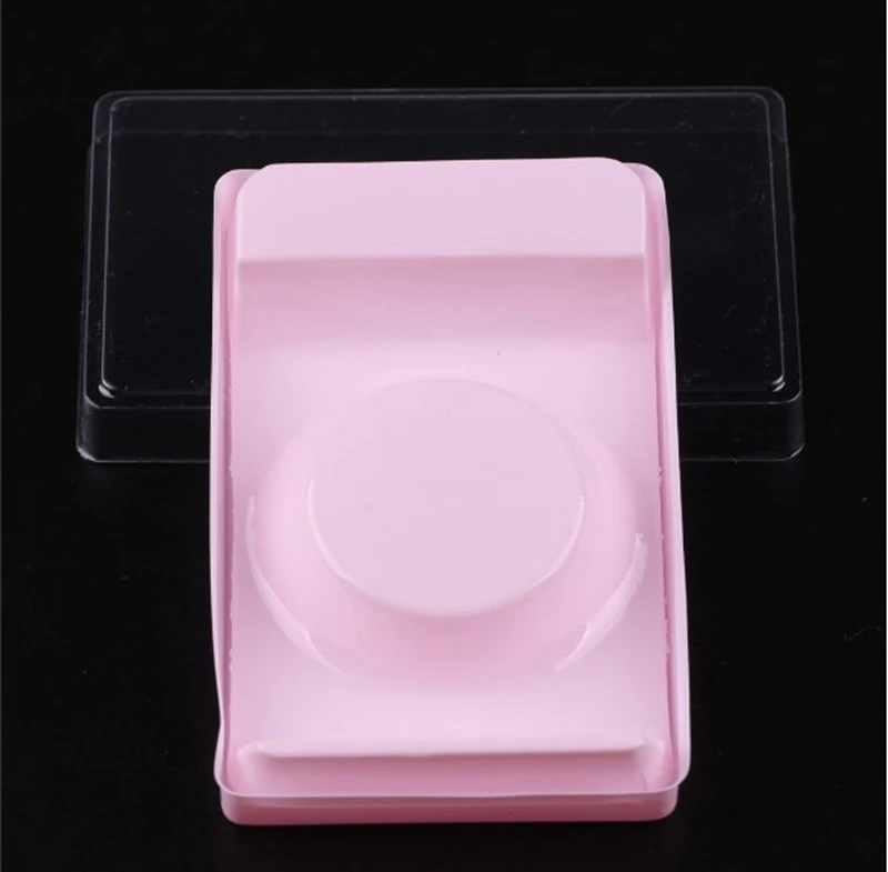 50 шт упаковочная коробка для ресниц круглая пластиковая пачка ресниц коробка прозрачная крышка розовый набор ренсиц оптом