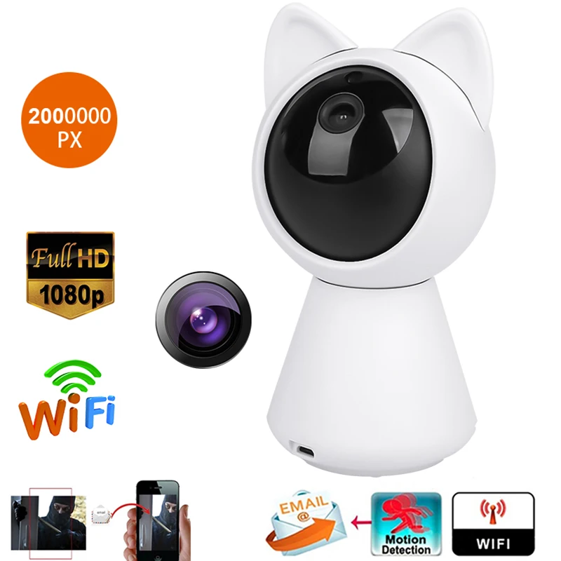 

Home Security 720P/1080P Wifi IP Camera Intelligent Auto Tracking Multifunctional Home Security CCTV Network Baby Monitor