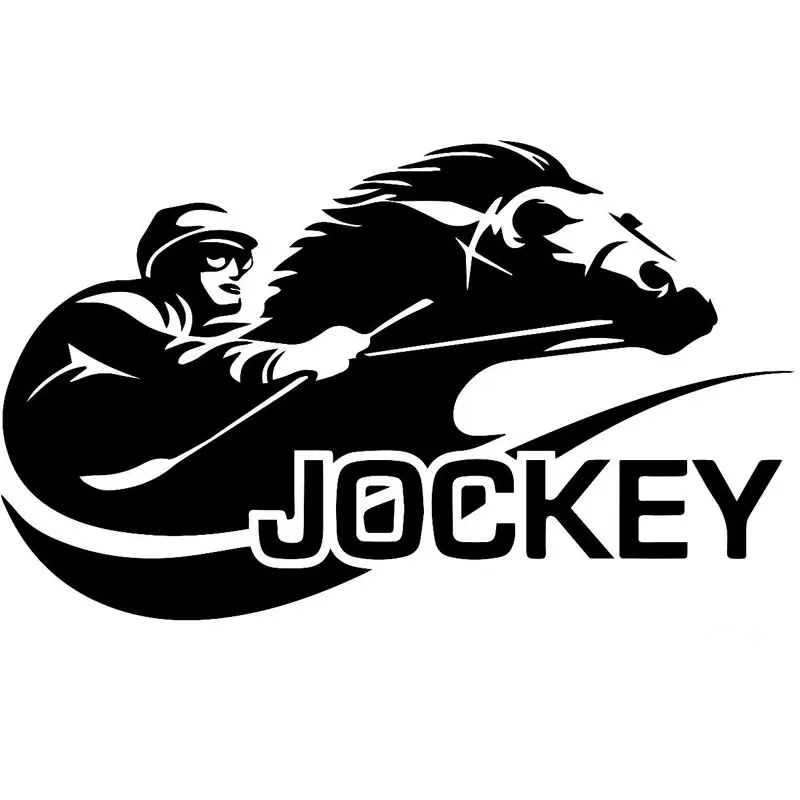 17.8 سنتيمتر * 10.9 سنتيمتر الفينيل صائق ملصقا-سباق الخيل الفارس رايدر سيارة شاحنة jdm مضحك سيارة ملصقا الديكور أسود الشظية C8-1127