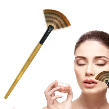 

Fan Shape Powder Concealer Blending Brush Professional Highlighter Foundation Cosmetic Brush Women Make Up Accessories