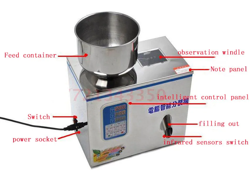 

Medicinal powder packaging machine microcomputer automatic packer Tea granule tea leaf packer filling machine Free ship DHL