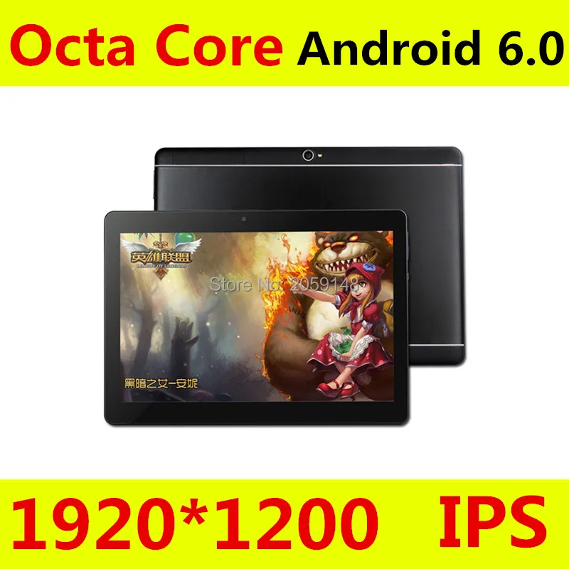 10 inch Octa Core 3G 4G Tablet Android 6.0 RAM 4GB ROM 64GB 5.0MP Dual SIM Card Bluetooth GPS Tablets 10.1 inch 4G tablet pc