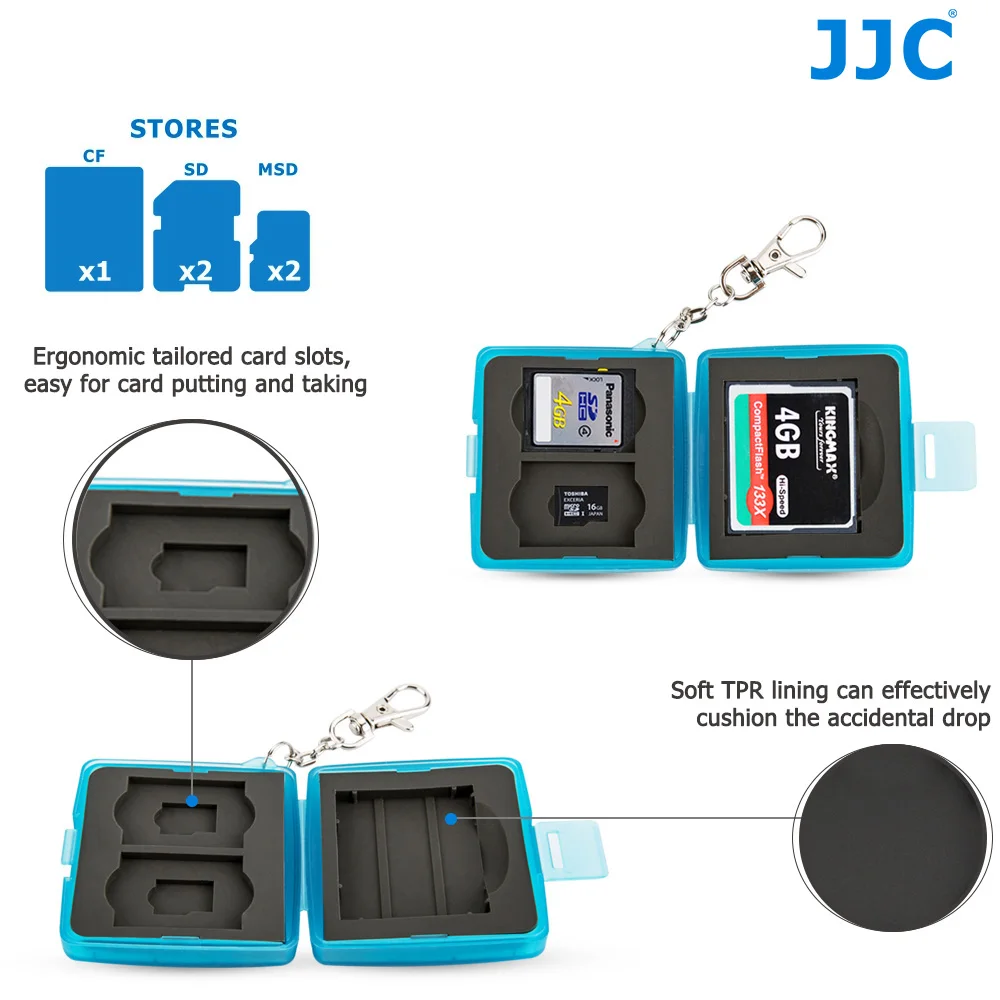 JJC SD CF TF SIM Nano SIM Card Water-Resistant Camera Memory Card Storage Case Compact Tough Box camera : image JJC SD CF TF SIM Nano SIM Card Water-Resistant Camera Memory Card Storage Case Compact Tough Box camera
