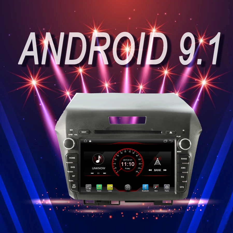 

OTOJETA Brand Car Android 9.1 Multimedia Player for HONDA JADE GPS Navigation Device with Camera Aux bluetooth steering