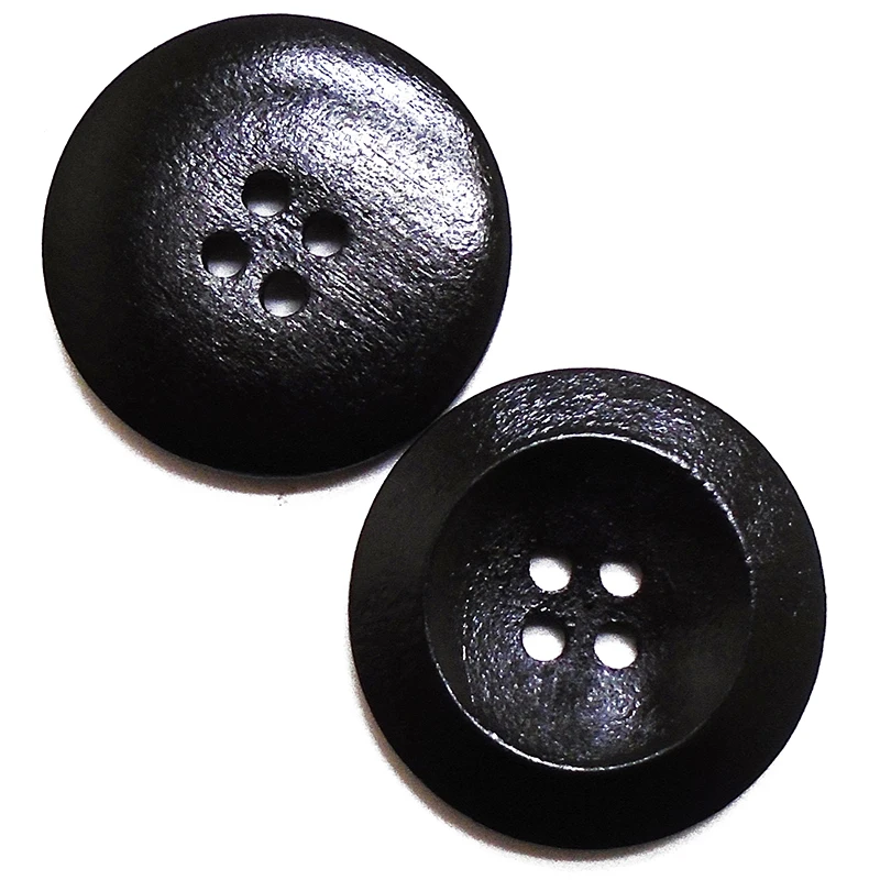 10 шт. круглые пуговицы из натурального дерева 40 мм 45 мм|wooden button 2 holes|wooden buttonswood sewing