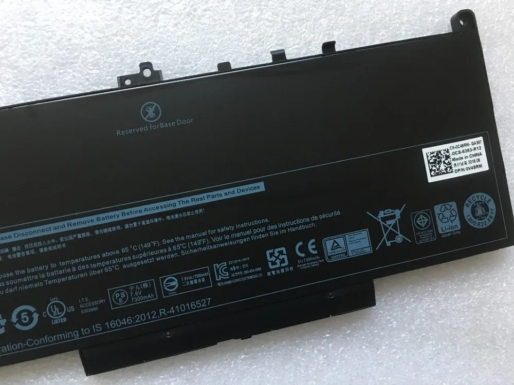 SupStone Подлинная J60J5 батарея для Dell Latitude E7270 E7240 J60J5 J6oj5 ноутбука 55Wh