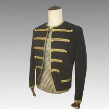 Горячая Европейская и американская певица черный персональный костюм панка Зимний Мужской хост костюм для суда платье