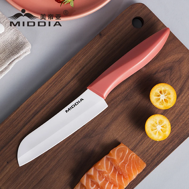 5 дюймов кухонный керамический нож Santoku нож для суши режущий нож с оболочкой