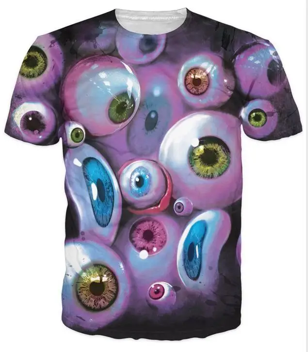 Модная одежда Eye Can See You футболка Женские повседневные футболки мужские футболки с графическим принтом Одежда в летнем стиле футболки R1828 - Цвет: 1