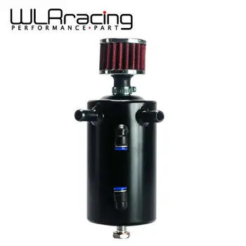 

WLR RACING - UNIVERSAL BREATHER TANK&OIL CATCH CAN TANK WITH BREATHER FILTER ,0.5L Oil Catch Tank WLR-TK10BK