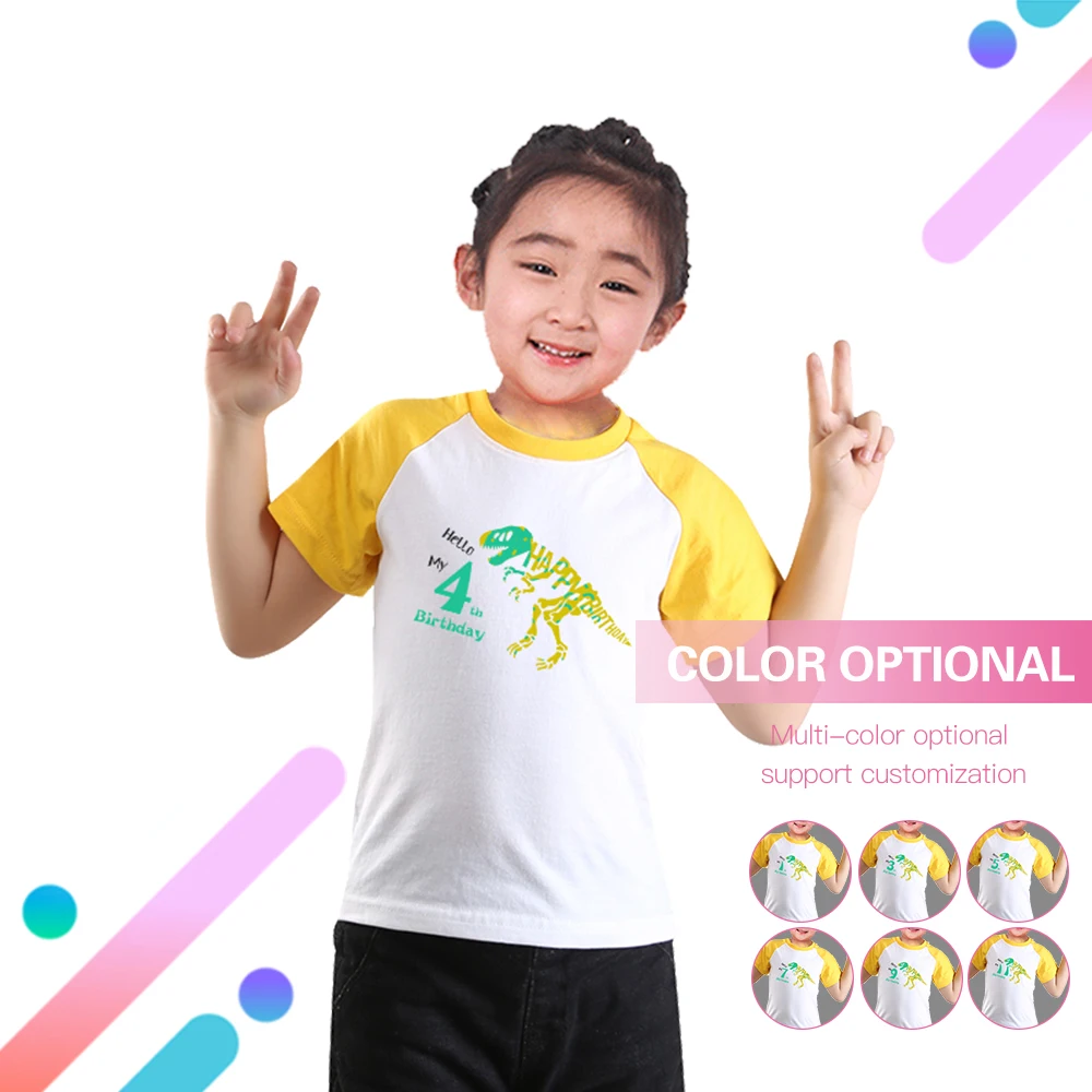 If Your Happy /& You Know It T-Rex Unisex Kids T-Shirt Dinosaur Childrens Top
