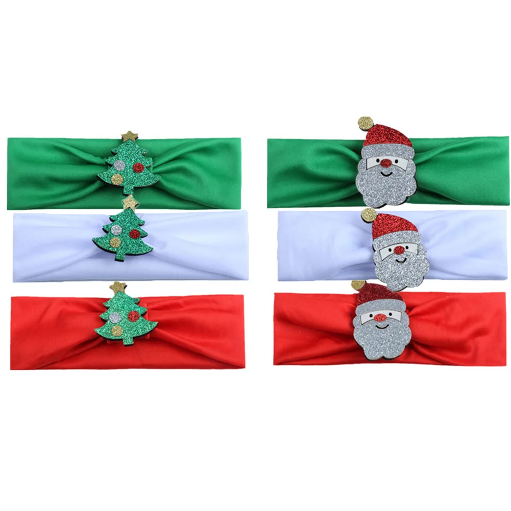

Child New Year Headwear With Lovely Trees 3 Colors Little Girls Gifts Hair Accessories Christmas Trees Headbands