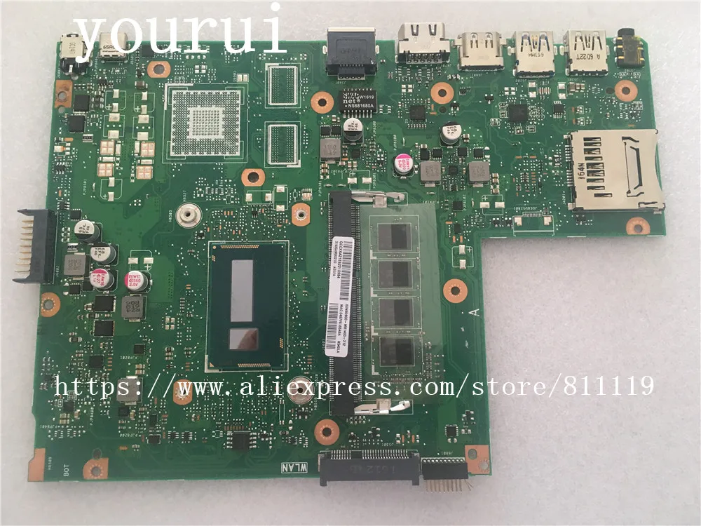 yourui For ASUS X540LJ Motherboard X540L X540LA REV 2.1 Mainboard Processor I3-4005U 4GB Memory Test all functions 100% | Компьютеры и