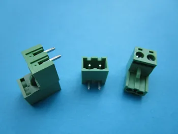 

300 Pcs Close Angle 2 pin 5.08mm Screw Terminal Block Connector Pluggbale Type