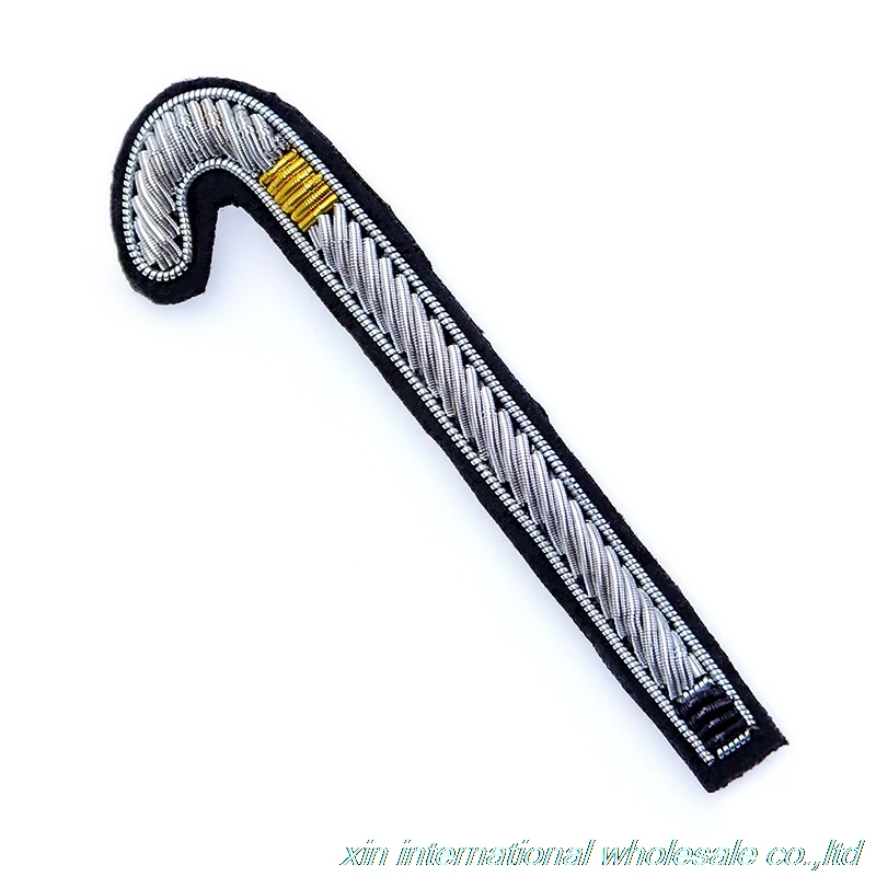 Metal silk handmade embroidery gremio Walking stick badge Interesting