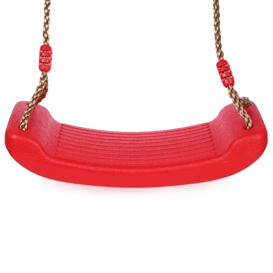 

Child Outdoor Patio Swings Belt Seat Toys Environmental Plastic Garden Tree Swing Rope Seat Molded For Kids Hanging Playground