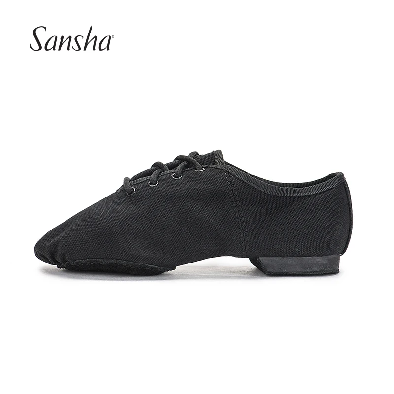 Sansha Kids Lace up Jazz Shoes Black 