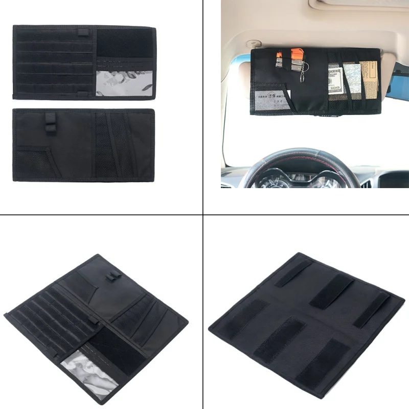 Многофункциональный PU автомобильный солнцезащитный козырек сумка для хранения в автомобиле очки билетные документы папка органайзер для