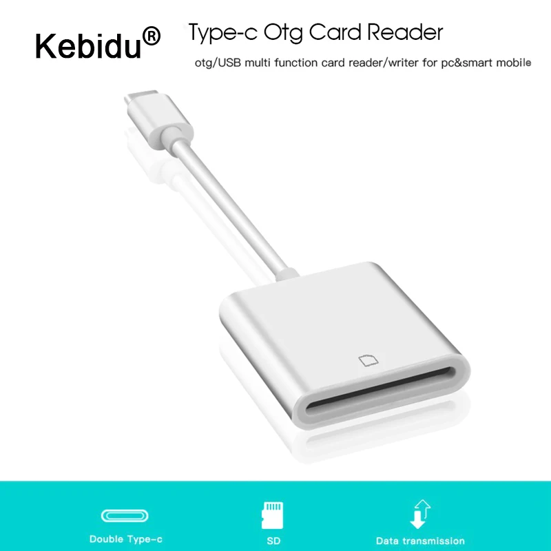 Kebidu USB 3,1 type C кард-ридер USB-C на SD SDXC OTG кард-ридер адаптер для Mac Pro телефон планшет