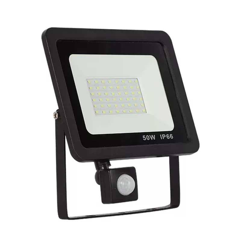 Skup Czujnik ruchu reflektor LED 10 W 30 W 50 W 220 V reflektor reflektor foco LED zewnętrzny wodoodporny IP65 zewnętrzny reflektor punktowy