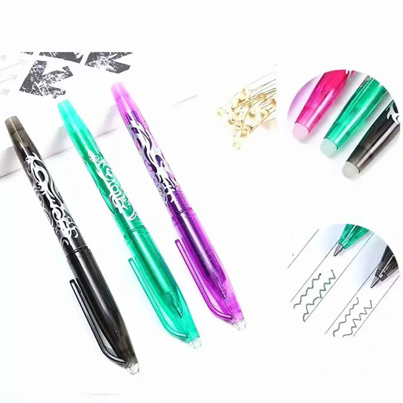 8 цветов многоцветные стирающиеся ручки стержень моющаяся ручка милые 0,5 мм цвета гелевая ручка Kawaii письменные принадлежности для