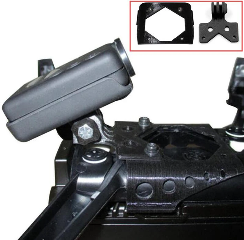 

1set 3D Printed Material Gopro Hero Camera Fixed Holding Mount For Parrot Bebop 2 Cam Stablizer Holder Supporting Base Bracket
