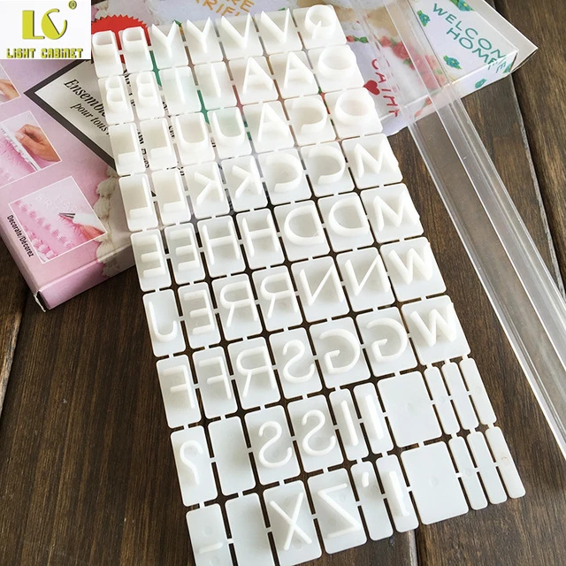 LC Baking tools wilton 26 letter stamp sugar cake biscuits Decorating
