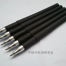 Печать логотип продвижение гель чернильная шариковая ручка с стержень сменный гелевый ручка рулонная шариковая ручка черный цвет 100 шт/партия подарочная ручка