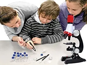 

kids microscope Beginner Microscope Kit LED 1200x Magnification kids science toys