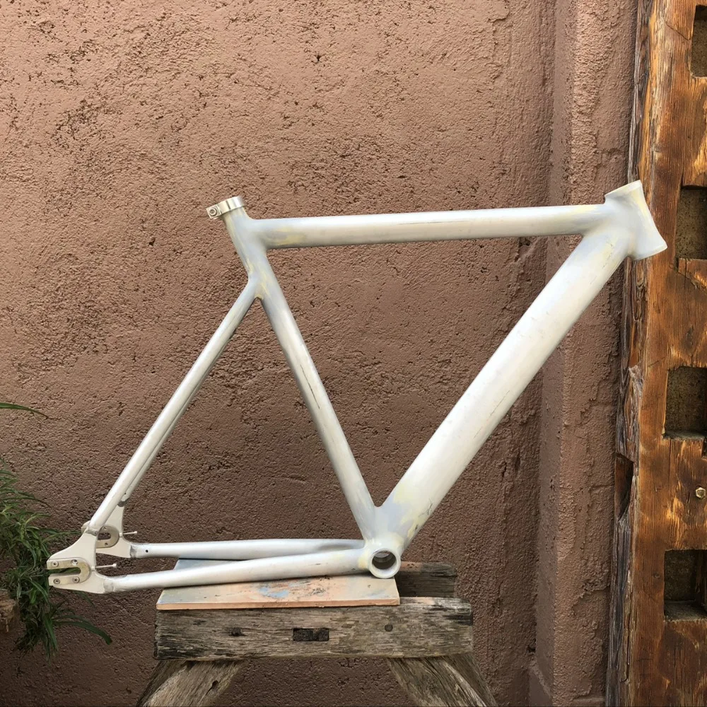 

700C Fixie bike frame RAW Smooth Welding fixed gear Bike frame 53cm 55cm 58cm Aluminum Alloy frame