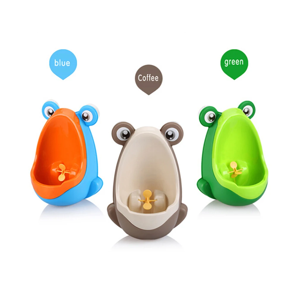 Cute Cartoon Frog Baby Potty Children Kids Training Urinal Plastic