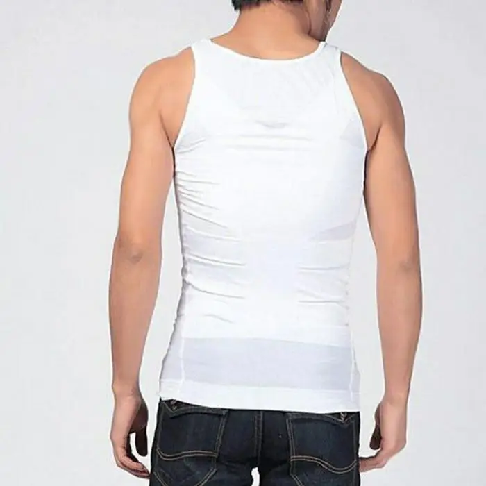 Для мужчин для Похудения Body Shaper сжатия бак топ, футболка SMN88