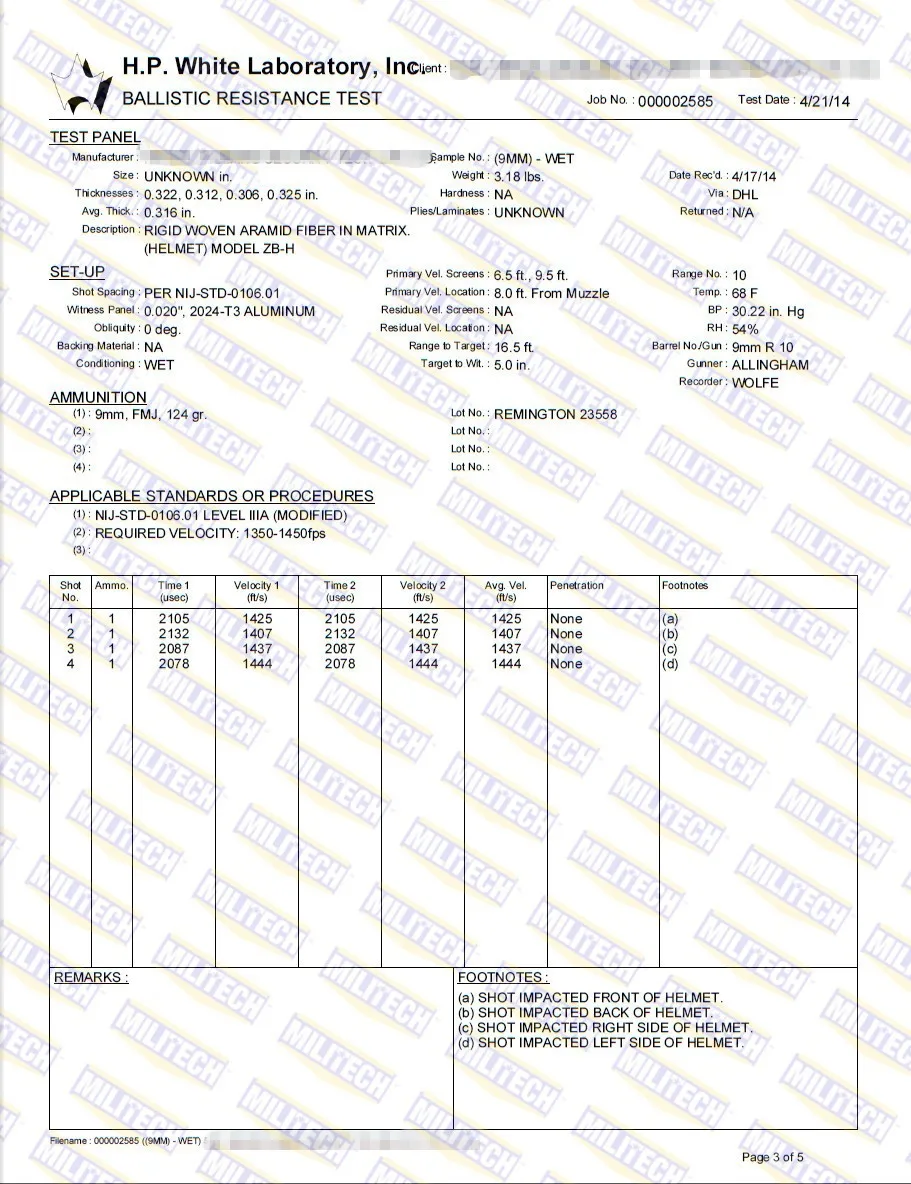 Militech баллистический шлем NIJ уровень IIIA 3A ISO сертифицированный Быстрый OCC циферблат High Cut XP Cut арамидный пуленепробиваемый шлем с HelmetBag