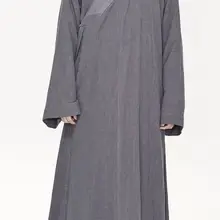 Унисекс широкий низ хлопок и лен дзен монах костюмы медитации халат лето и весна лежал платье буддийский боевых искусств серый