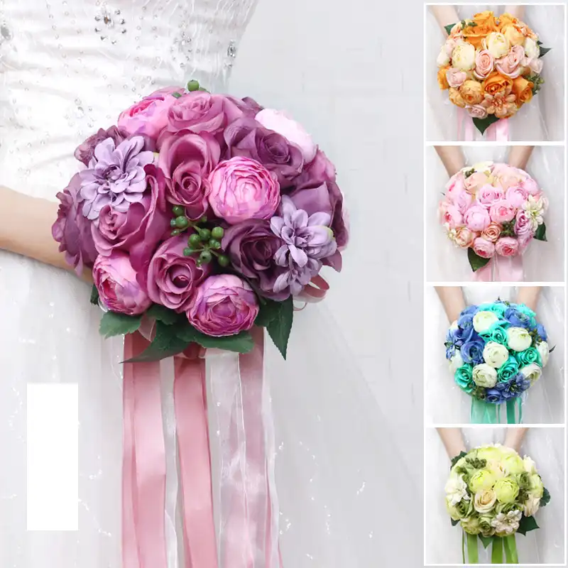 flower ball bouquets bridesmaids
