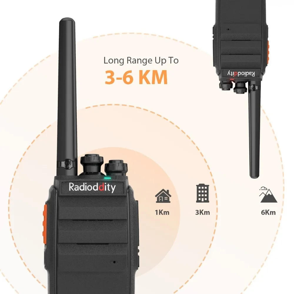 4 шт. двухсторонняя радиосвязь R2 PMR446Mhz 16CH UHF Scrambler VOX Walkie Talkie большой диапазон с USB