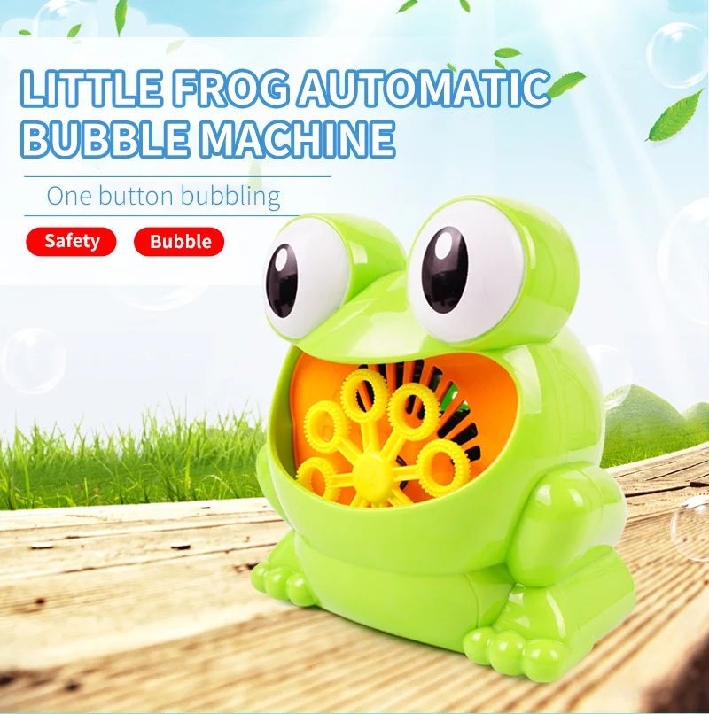 Напольная пузырчатая машина воздуходувка лягушка крабы для детей Ванна Для Купания Мыло Вода игрушки для детей с музыкой