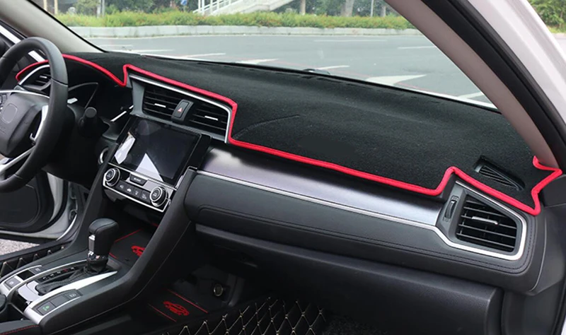 Автомобильный дизайн приборной панели автомобиля Избегайте светильник Pad полиэстер Инструмент крышка платформы защитные коврики для Honda Civic