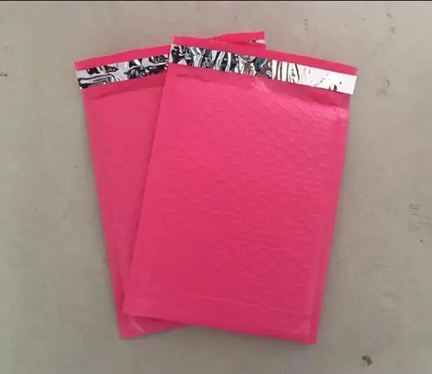 

25pcs/pack 235x280+40MM Poly bubble Mailer envelopes padded Mailing Bag Self Sealing Pink for gift 2017 New Arrival