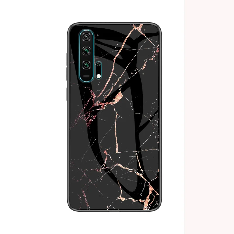 Phone Case for Huawei Honor 20 Pro Case Honor 20S 20 s Cover Marble Tempered Glass Cases for Huawei Honor 20s European version - Color: E