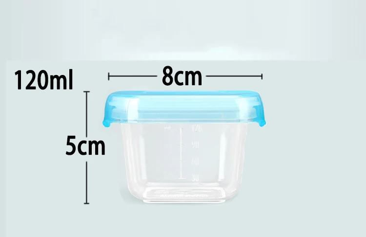 Ребенок Еда контейнер для хранения ювелирных изделий для детских бутылочек, прозрачная коробка для Еда контейнер 4 шт./компл. Еда Класс PP