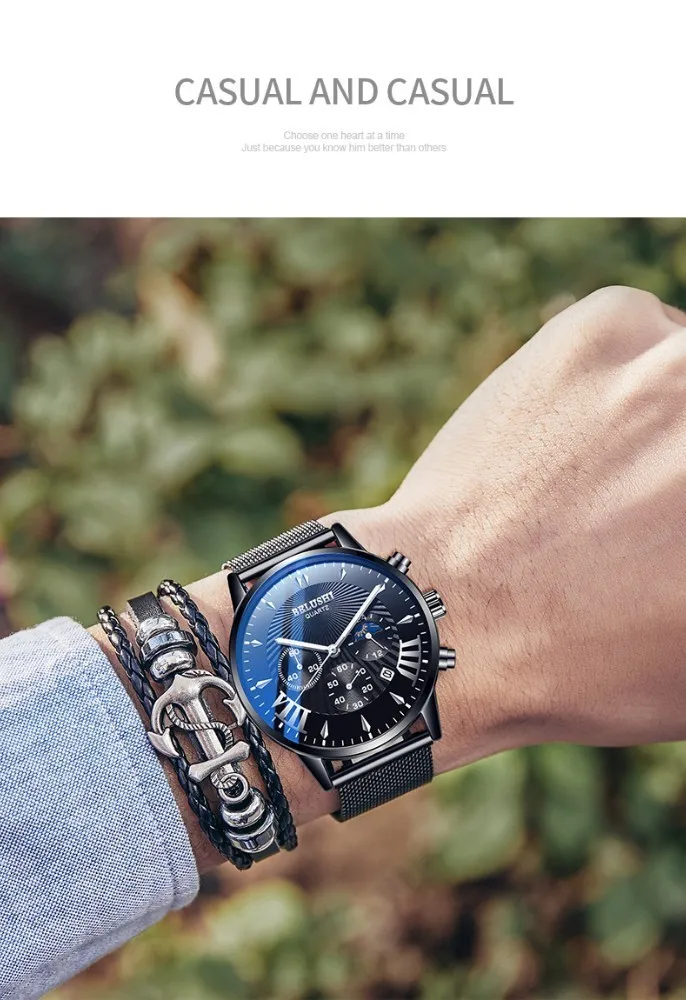 Мужские часы лучший бренд класса люкс Belushi мужские военные часы Спортивные кварцевые наручные часы водонепроницаемые кожаные мужские часы Reloj Hombre