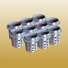 Ювелирные инструменты " x 6" 75*150 мм 304 Нержавеющая сталь перфорированные Настой с фланец литья колбы 10 шт./лот