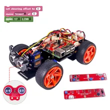SunFounder Raspberry Pi Inteligente Robot Car Kit-PiCar-Bloque S Gráfica Basada En el Lenguaje de Programación Visual Juguete Electrónico