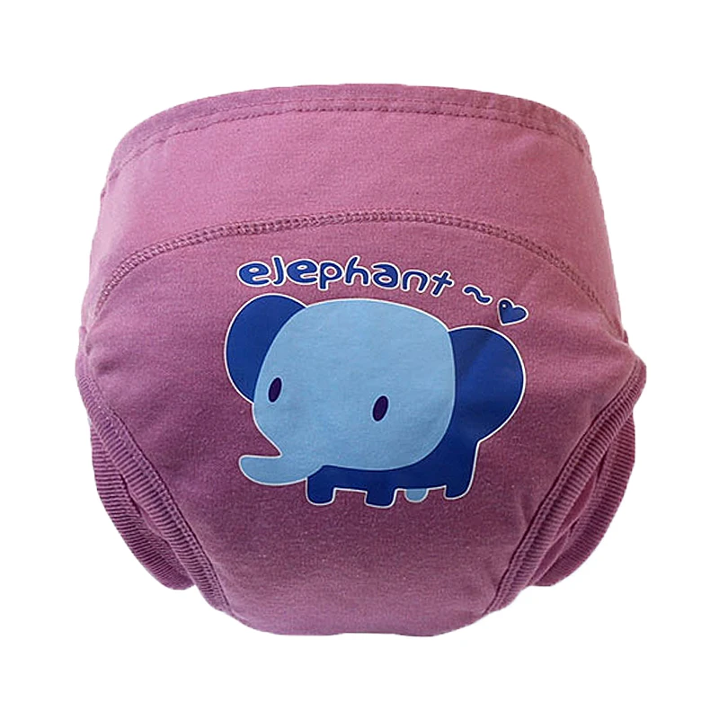 

Cute Baby Underpants Potty Training Pants for Boys and Girls Unisex Reusable Washable Panties Cotton Cartoon Elephant/Giraffe
