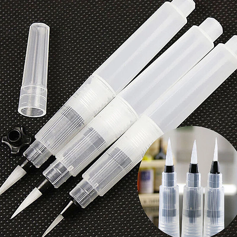 

1pc Refillable Soft Water Brush Ink Pen Calligraphy Painting Drawing Illustration Marker Pen S M L