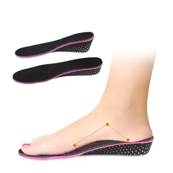 

Men Women Invisible Height Increase Elevator Breathable Insoles Shock Absorbing EVA Heel Lift Insert Shoes Pad Foot Care Tools