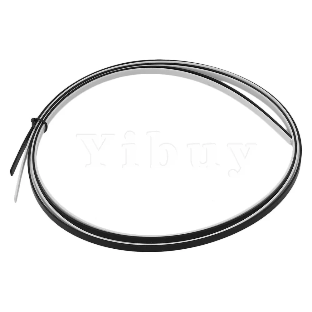 

Yibuy 5 Feet Guitar ABS Bindings White and Black For Guitar Maker Pack of 2